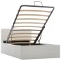 Cama canapé hidráulica cuero sintético blanco 90x200 cm de vidaXL, Camas y somieres - Ref: Foro24-285516, Precio: 304,50 €, D...
