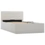Cama canapé hidráulica cuero sintético blanco 90x200 cm de vidaXL, Camas y somieres - Ref: Foro24-285516, Precio: 304,50 €, D...