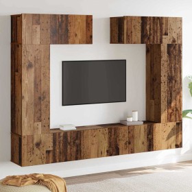 Conjunto de Muebles para TV 6 pcs Madera vieja