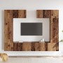 Conjunto de Muebles para TV 6 pcs Madera vieja