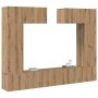 Conjunto de Muebles para TV 6 pcs Roble artisan