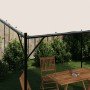 Cenador de acero y tela blanco 4x4 180 g/m²