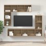 Conjunto de mueble de TV 4 pcs Roble artisan 37 x 37 x 142.5 cm