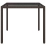 Mesa de comedor de jardín Marrón 90 x 90 x 75 cm Poliratán