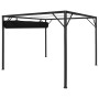 Garden gazebo with anthracite gray retractable roof 3x3 m by vidaXL, Tents and gazebos - Ref: Foro24-47954, Price: 258,08 €, ...
