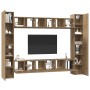 Conjunto de mueble de TV 10 pcs Roble artisan 30.5 x 30 x 90 cm