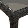 Mesa de comedor de jardín Negro 190 x 90 x 75 cm Poliratán