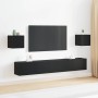 Conjunto de 6 muebles para TV - Colgado en la pared, madera de