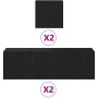 Conjunto de 6 muebles para TV - Colgado en la pared, madera de