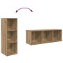 Gabinete de TV 3 pcs Marrón 107 x 35 x 37 cm