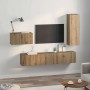 Conjunto de mueble de TV 4 pcs Roble artisan 30.5 x 30 x 90 cm