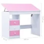 Escritorio infantil de dibujo inclinable rosa y blanco de vidaXL, Mesas para arte y dibujo - Ref: Foro24-287447, Precio: 134,...