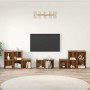 Juego de muebles de TV 8 pcs Madera Vieja 37 x 35 x 72 cm