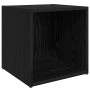 Juego de muebles de TV 8 pcs Roble Negro 37 x 35 x 72 cm