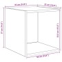 Conjunto de mueble de TV 4 pcs Roble negro 37 x 37 x 72 cm