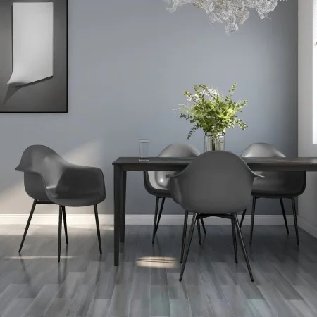 Sillas de comedor 4 unidades gris PP de vidaXL, Sillas de comedor - Ref: Foro24-338080, Precio: 229,90 €, Descuento: %
