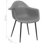 Sillas de comedor 4 unidades gris PP de vidaXL, Sillas de comedor - Ref: Foro24-338080, Precio: 229,90 €, Descuento: %