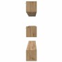 Juego de muebles de TV 8 pcs Roble artisan Madera contrachapada