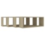 Würfelwandregal 4 Stück Sonoma-Eichensperrholz 60x15x23 cm von vidaXL, Regale und Regale - Ref: Foro24-807143, Preis: 51,41 €...