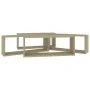 Cube wall shelf 4 units Sonoma oak plywood 60x15x23 cm by vidaXL, Shelves and shelves - Ref: Foro24-807143, Price: 50,42 €, D...