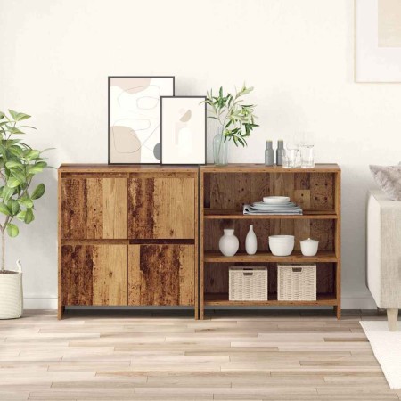 Tableros Lateral 2 pcs Madera vieja 70 x 41 x 75 cm
