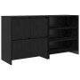 Tableros Lateral 2 pcs Roble negro 70 x 41 x 75 cm