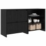 Tableros Lateral 2 pcs Roble negro 70 x 41 x 75 cm