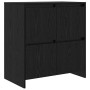 Tableros Lateral 2 pcs Roble negro 70 x 41 x 75 cm