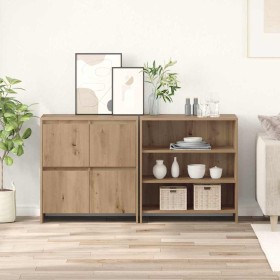 Tableros Lateral 2 pcs Roble artisan 70 x 41 x 75 cm