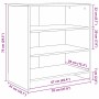 Tableros Lateral 2 pcs Roble artisan 70 x 41 x 75 cm