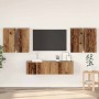 Conjunto de mueble de TV 6 pcs Madera vieja 60 x 30 x 30 cm