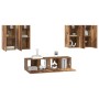 Conjunto de mueble de TV 6 pcs Madera vieja 60 x 30 x 30 cm