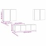 Conjunto de mueble de TV 6 pcs Roble negro 60 x 30 x 30 cm
