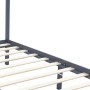 Cama con dosel sin colchón madera maciza gris 100x200 cm