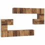 Conjunto de mueble de TV 10 pcs Madera vieja 60 x 30 x 30 cm