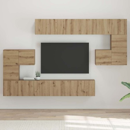 Conjunto de mueble de TV 10 pcs Roble artisan 60 x 30 x 30 cm