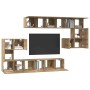 Conjunto de mueble de TV 10 pcs Roble artisan 60 x 30 x 30 cm