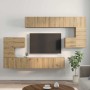 Conjunto de mueble de TV 10 pcs Roble artisan 60 x 30 x 30 cm