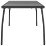Mesa de jardín malla de acero gris antracita 165x80x72 cm