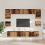 Conjunto de mueble de TV 8 pcs Madera vieja 100 x 30 x 30 cm