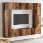 Conjunto de mueble de TV 8 pcs Madera vieja 80 x 30 x 30 cm