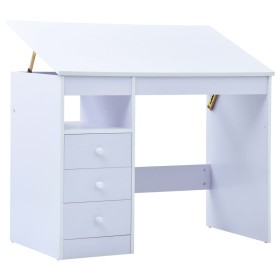 Escritorio infantil de dibujo inclinable blanco de vidaXL, Mesas para arte y dibujo - Ref: Foro24-287448, Precio: 142,66 €, D...
