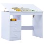 Weißer neigbarer Zeichentisch für Kinder von vidaXL, Kunst- und Zeichentische - Ref: Foro24-287448, Preis: 142,79 €, Rabatt: %