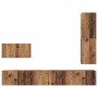 Conjunto de mueble de TV 4 pcs Madera vieja 30.5 x 30 x 110 cm