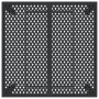 Mesa de jardín de acero gris antracita 100x100x72 cm