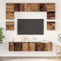 Conjunto de mueble de TV 8 pcs Madera vieja 80 x 30 x 30 cm