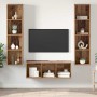 Juego de muebles de TV 3 pcs Madera vieja 37 x 37 x 142.5 cm