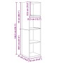 Juego de muebles de TV 3 pcs Madera vieja 37 x 37 x 142.5 cm