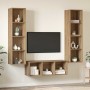 Juego de muebles de TV 3 pcs Roble artisan 37 x 37 x 142.5 cm