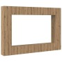 Conjunto de mueble de TV 8 pcs Roble artisan